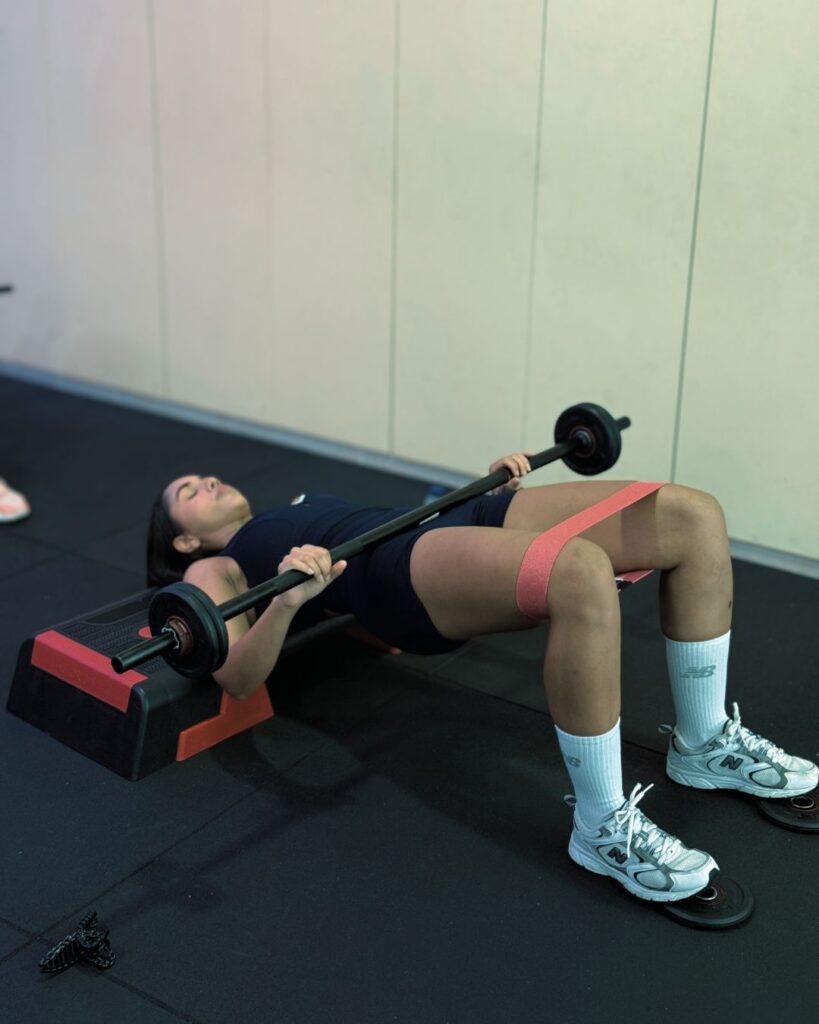 Barbell hip thrust
